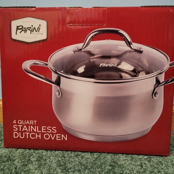 Parini Kitchen Parini 4 Qt Stainless Dutch Oven Nib Poshmark